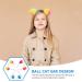 Lurrose Colorful Pom Pom Headband Bear Ears Fluffy Faux Fur Hairband Set - Buy Online on GoSupps.com