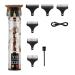 Razors LCD Electric Hair Clipper Vintage T9 Clipper Hair Rechargeable Man Shaver Trimmer for Men's Barber Professional(Platinum Medusa)