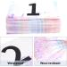 JEELAD Running Bib Competitor Numbers 1-100 | Tearproof Waterproof Tags for Marathon Races with Safety Pins | Colorful Sports Competition Events - Buy Online on GoSupps.com