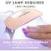 MOYOU LONDON Semi Cured Gel Nail Strips - Buy 3, Get 1 Free UV Lamp | Easy Apply & Remove for Salon-Quality Manicure by NailsByJanine.x - Buy Online on GoSupps.com