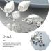 Fashband Bridal Hair Pins Clips - Silver Leaf Opal Pearl Accessories for Women & Girls (Pack of 2) - Buy Online on GoSupps.com