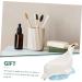 STOBAZA Dolphin Soap Dish Soapdish Soap Stand Soap Storage Rack Home Decor Bar Soap Holder Light House Decorations for Home Shower Soap Bath Sponges for Shower White Ceramics Box Animal White 22X14.5X10.5CM - Buy Online on GoSupps.com
