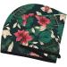 Flower Leaf Coral Velvet Dry Hair Cap with Buttons Ideal for Curly Long & Thick Hair - Anti-Frizz Solution - Buy Online on GoSupps.com