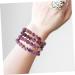 COHEALI 2pcs Beads Stone Beaded Bracelet Beaded Necklace Bead Bracelet Beaded Decor Beaded Jewelry Stone Jewelry Purple 0.80X0.80X0.80CM - Buy Online on GoSupps.com