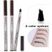 2PCS Eye Brow Pen Natural Makeup Fine Stroke Magic Eyebrow Pencil Waterproof 4 Tip Eyebrow Pencil Natural Fine Lines Eyebrow Pencil for Women and Gril (Black) - Buy Online on GoSupps.com