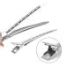 26-Piece Silver Duck Bill Hair Clips Set - 3.5-inch Alligator Clamps for Hairdressers & Women | Professional Metal Hair Clips - Buy Online on GoSupps.com