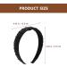 Minkissy Womens Fashion Headbands Rhinestone Crystal Headband Wedding Hand- made Headband Wide Beaded Bling Hair Accessories for Women (Black) Womens Workout Headbands - Buy Online on GoSupps.com