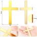 16 Pieces Baptism Cake Toppers Crossing Cupcake Toppers Gold Mirror Acrylic Cake Topper Baptism Decor Christian Decorations (Classic Style) - Buy Online on GoSupps.com