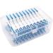 Fluhaw 200 Soft Interdental Brushes - Silicone Toothpicks & Orthodontic Tools for Gum Cleaning & Massage | Disposable Blue Toothbrushes - Buy Online on GoSupps.com
