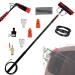 Outdoor Window Cleaner 3-in-1 Scrubber Brush Extended Telescopic Pole 9 Meters with Spray Washer & Window Squeegee Extendable Cleaner Conservatory Roof (30cm Brush Head 9m Rod)