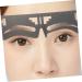 NOLITOY 6 pcs Women Tool Makeup Brow Steel Ruler Stencil Stencils Template Shaping for Eyebrow Supplies 17x4.8cmx3pcs Blackx3pcs - Buy Online on GoSupps.com