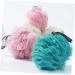 Housoutil Duplicolor 2pcs Large Bath Ball - Soft Mesh Shower Sponge Pouf for Women | Perfect for Relaxing Bath Experience - Buy Online on GoSupps.com