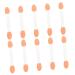 100pcs Double Ended Eyeshadow Brush Makeup Gadgets Professional Eyeshadow Protable Eyeshadow 6.5x1.3cm White