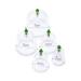 100x High-Quality Plastic Cupping Glasses - Green Hijama Cupping Cups (7cm) - Hacamat Kupas for Pain Relief & Wellness - Buy Online on GoSupps.com