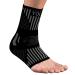 Claglamatree 2 Pieces Sport Ankle Brace Sprain Ankle Support Ankle Support Ideal for Ankle Sprain (Black M)