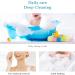 Konjac Facial Sponge Cleaner Sponge Made of Vegetable Fiber Clay Sponges for Normal Sensitive Skin Dirty Peeling Bathroom Sponge Dry Condition Long Wave (White) - Buy Online on GoSupps.com