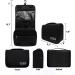 Hanging Toiletry Bag | Large Capacity Waterproof Travel Cosmetic Bag | Men and Women Bathroom Storage (Black) - Buy Online on GoSupps.com