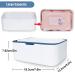 2 Pack Baby Wipes Dispenser with Lids - Refillable Diaper Wipes Holder - Flushable Bathroom Storage Case - Grey - Buy Online on GoSupps.com