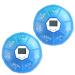 DOITOOL Travel Pill Container 2PCS 7 Days Digital Pill Organizer Weekly Timer Pill Box Night Light Reminder Medicine Storage Sub-Box (Blue)