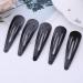 30 Pcs Black 5cm Barrettes Women Metal Snap Hair Clips Accessories Barrettes for Women Snap Hair Clips for Kids Teens Women - Buy Online on GoSupps.com