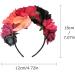 Healeved Rose Flower Headband - Halloween Flower Crown Headdress for Women Boho Floral Headband for Halloween Costume Accessory Cosplay Wedding Party - Buy Online on GoSupps.com