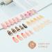 6 Pack Press On Nails Set - Medium Almond Design Fake Nails with Adhesive & Nail File - Buy Online on GoSupps.com