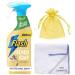 Flash Traditional Collection Multi-Purpose Cleaning Spray with Natural French Soap & Lavender Scent + Gift for You: Cleaning Cloth + Organza Small Bag