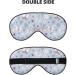 Blue Butterfly Print Sleep Eye Mask | Soft Blindfold with Elastic Strap for Travel & Night Sleeping - Buy Online on GoSupps.com