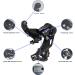 ENBO Shimano RD-TX800 7/8 Speed Rear Derailleur Direct Mount - Black | Mountain Bike Upgrade - Buy Online on GoSupps.com