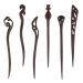 Beaupretty hair clips for women 6 pieces of wood hairstick retro traditional japanese hair chicken sticks wood hairpins hair chicken sticks for girls women (random color)