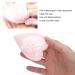 Hydrophilic Face Wash Pads | 5pcs Heart Shaped Light Pink Sponges for Women & Girls - Gentle Cleansing - Buy Online on GoSupps.com