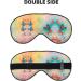 Butterfly Print Unisex Sleep Mask - Double-Sided Eye Mask for Sound Sleep & Skin Care - Black - Buy Online on GoSupps.com