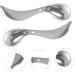 FRCOLOR B tonnets de Massage Yeux en Alliage de Zinc 2 Pcs Cuill re de Massage Contour des Yeux Lisse Masseur Oculaire Anti- d me Raffermissant Visage Soin Peau Hydratant Usage Domestique Argent - Buy Online on GoSupps.com