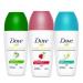 Dove Roll-On Deodorant for Women Variety 3 Pack - Travel Size Bundle with Pear Cucumber & Pomegranate | 1.7 oz Each + Travel Bag - Buy Online Now - Buy Online on GoSupps.com