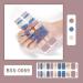 NCTCITY Gel Nail Polish Strips Stickers 20 Full Wraps Semi-Cured Nail Art Sticker Waterproof Self-Adhesive Gel Stickers Decals with Nail File for Cute Women Girls (Blue Colorful Bling) Bss-0069 - Buy Online on GoSupps.com