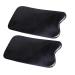 2PCS Black Gua Sha Massage Board- Square Buffalo Horn Material Scrapping Beauty Roller Skin Facial Therapy Beauty Tool for Personal Care