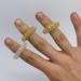 Buy ATC Acupressure Finger Massage Rings in Gold & Silver - Spring Steel Relaxation for Fingers & Toes - Buy Online on GoSupps.com