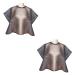FOMIYES 2pcs shampoo for colored hair disposable aprons hair color shampoo hair stylist smock short hair 77*80cmx2pcs
