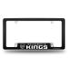 Rico Industries NBA Basketball Primary 12" x 6" Chrome All Over Automotive License Plate Frame for Car/Truck/SUV Sacramento Kings Black