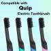 Toothbrush Replacement Heads for Quip - SAREAL 4 Pack Electric Brush Heads Refill Compatible with Quip Toothbrush - Black - Buy Online on GoSupps.com
