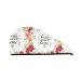 Hair Towel Wrap Hair Drying Towel with Button Towel Turban Head Towel to Dry Hair Quickly (Home Sweet Home Floral)