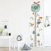 Children height diagram wall decals baby growth wall line beautiful forest animals mouse owl squirrel tree height measure wall sticker removable diy wall picture wall sticker for children's room bedroom