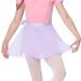 Durio Girls Ballet Wrap Skirt - Chiffon Dance Skirt with Adjustable Waist Tie in Light Purple (90-110) | Antistatic Ballet Attire for Kids - Buy Online on GoSupps.com