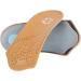 3/4 Leather Orthotic Insoles for Flat Feet & Plantar Fasciitis - Arch Support Shoe Inserts (41/42-Brownish Yellow - Buy Online on GoSupps.com