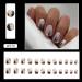 24 Pcs Short Full Cover Press on Nails with Cute Designs - Nude Pink Square False Nails for Women - Glossy Acrylic Fake Nails for Nail Art - Buy Online on GoSupps.com