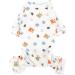 Zunea Little Dog Jumpsuit | Soft Cotton Pajamas for Pets | Cute Bear & Football Print | Size S | Ideal for Puppies & Cats - Buy Online on GoSupps.com