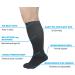 3XL Wide Plus Size Calf Compression Socks 20-30 mmHg for Men and Women - Black XXX-Large 3XL - Buy Online on GoSupps.com