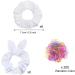 Buy 13 Stylish White Hair Tie Scrunchies - Premium Cotton Elastic Hair Ties for DIY & Everyday Use - Buy Online on GoSupps.com