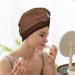 Hair Towel Wrap - Quick Drying Hair Turban with Button | Coffee Cafe Cup Design - Buy Online on GoSupps.com