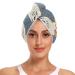 Birds Parrot Corella Hair Towel 2 Pack Super Absorbent Hair Drying Towel Quick Dry Hair Turbans Head Towel with Button Twisty Wrap for Women Girls